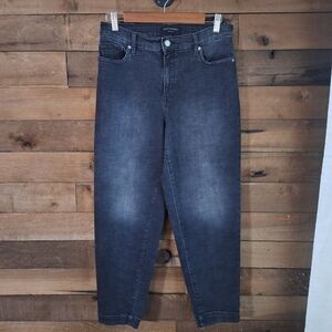 BANANA REPUBLIC Dark Wash Black Barrel Jean SZ 28/ 6